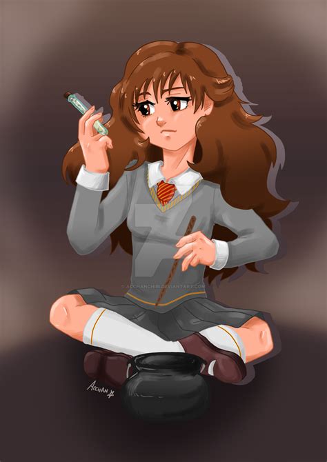 Hermione and the Polyjuice Potion by acchanchibi on DeviantArt