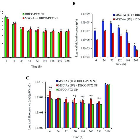 Biodistribution And Retention Of Dbco Ptx Nir Np And Msc Az A