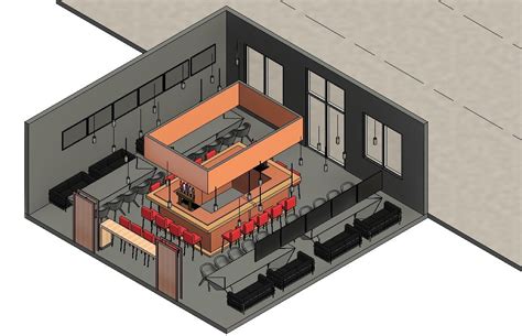 Cafe Bar Restaurant In Revit Free Download 4616 Mb Library Revit