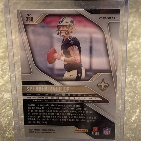 Panini Prizm Rookies Green Prizm Spencer Rattler Rc Ebay