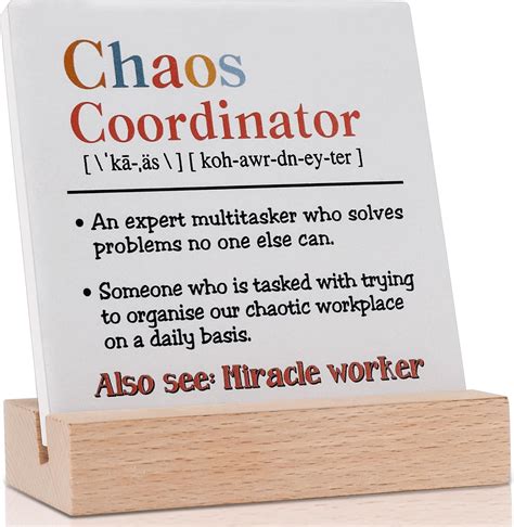 Amazon Chaos Coordinator Gifts For Women Men Thank You Gift For