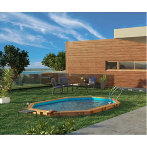 Piscina Em Madeira Granada Gre Sunbay 2 Oval 436x336x117 Piscina Y Spa