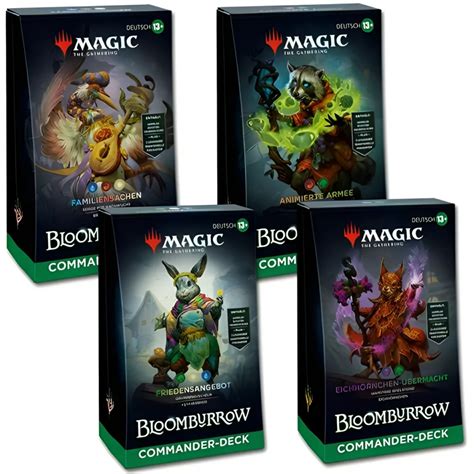 Se Revelan Los Empaques De Los Mazos Commander De Bloomburrow