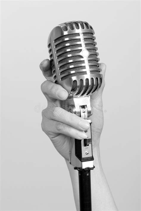 Vintage microphone stock image. Image of fashioned, performing ...