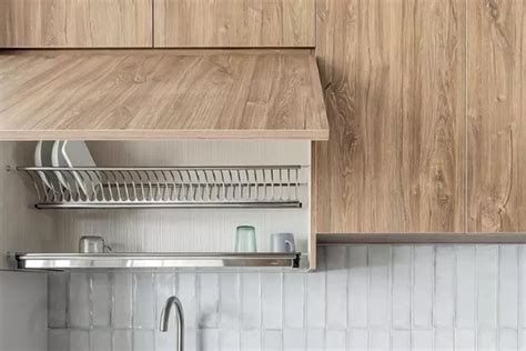 5 Model Rak Piring Minimalis Tertutup Dengan Desain Modern Untuk Dapur