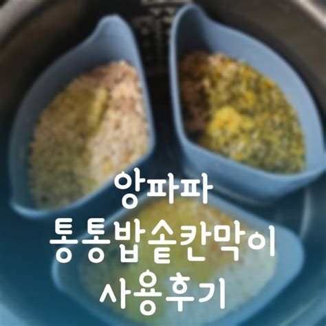 앙파파 통통 이유식밥솥칸막이 솔직후기이유식밥솥칸막이 종류와 차이점 장단점 네이버 블로그