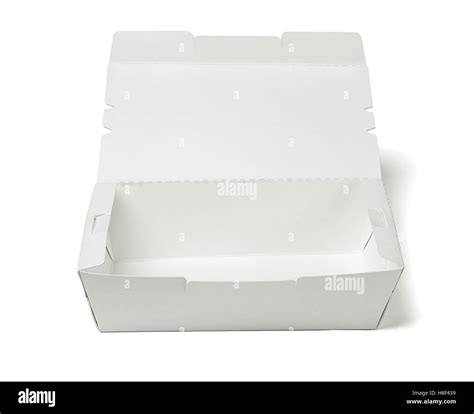 Empty Takeaway Food Container On White Background Stock Photo Alamy