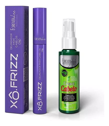 Kit Modelador Xô Frizz E Tônico Cresce Cabelo Forever Liss Mercadolivre