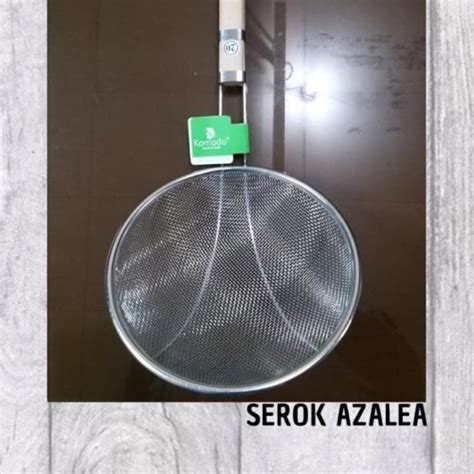 Jual Saringan Minyak Stainless Serok Minyak Gagang Kayu Azalea Uk