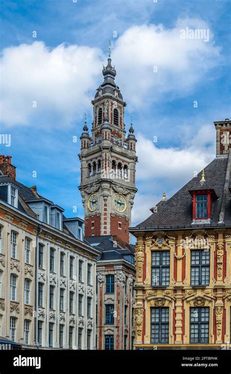 Urban landscape, architecture in the city of Lille, northern France ...