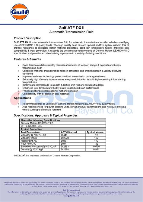 ATF DX II 1 Liter – کارسان پخش سیال
