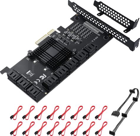 MZHOU PCIe SATA Karte PCIe Zu SATA Controller Erweiterungskarte 6