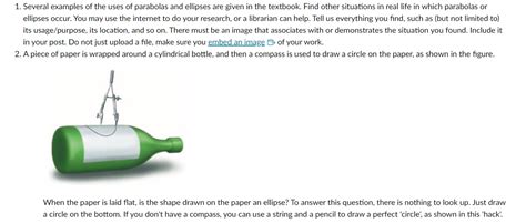 Solved Several examples of the uses of parabolas and | Chegg.com