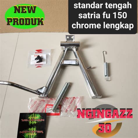 Jual Standar Tengah Satria Fu Facelite Barong Chrom Lengkap