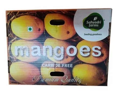 Rectangular Mango Packaging Printed Cardboard Box 32x32x18inch At Best Price In Nashik