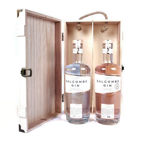 Salcombe Gin Wooden Gift Box Set - 44% ABV from £109.95