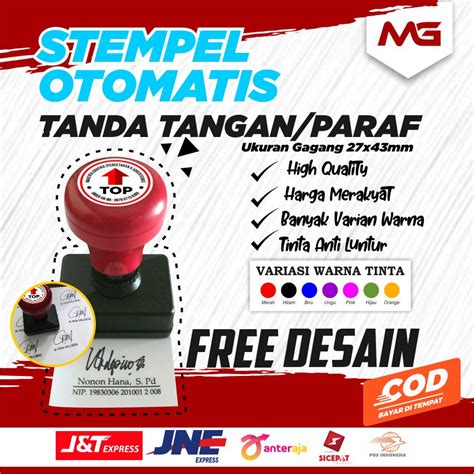 Jual Stempel Otomatis Tanda Tangan Stempel Paraf Shopee Indonesia