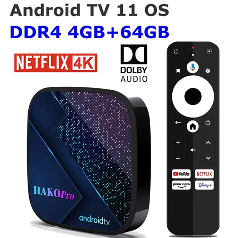 Google Certified Android Tv Os Tv Box Hako Pro Gb Ddr Ram Gb Rom