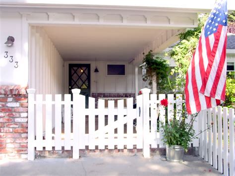 & a white picket fence... | White picket fence, Outdoor decor, Diy decor