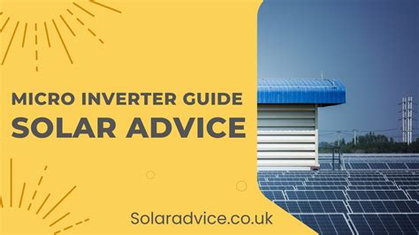 Solar Panels With Micro Inverters Solar Advice Uk