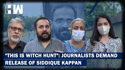 1 Year Of Siddique Kappans Arrest Journalists Protesting At Delhi