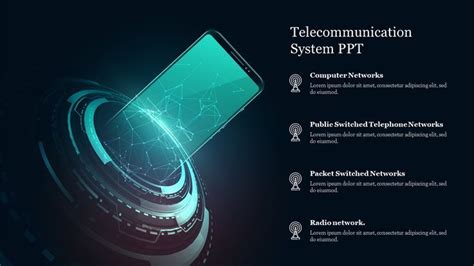 Free Eye Catching Telecommunication System PPT Template