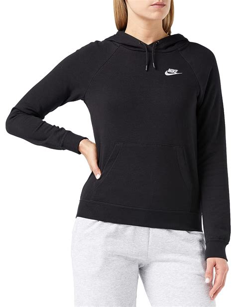 Nike Womens Sportswear Essential Fleece Hoodie Xs Black White