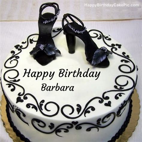 Fashion Happy Birthday Cake For Barbara