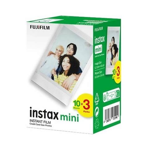 Fujifilm Instax Mini Colour Film Glossy 10x3 Pack