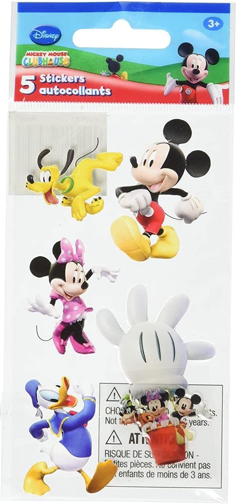 D Mickey Mouse Clubhouse Disney Jr Sticker Set