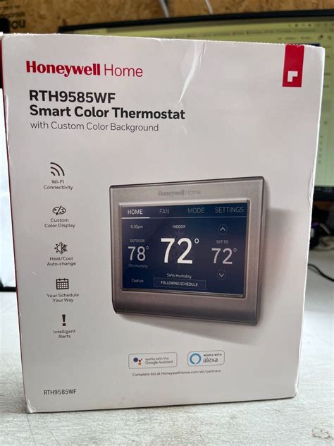 New Honeywell Home Rth9585wf1004 Wi Fi Smart Color Thermostat Silver Read 194159005075 Ebay