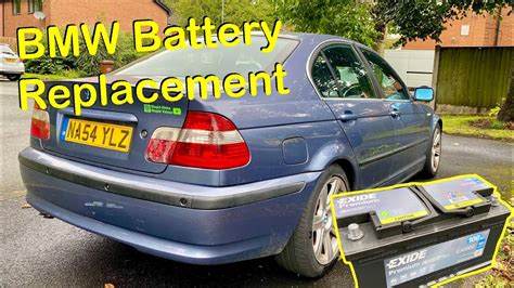 Bmw Battery Replacement E46 Battery Fitting Diy Youtube