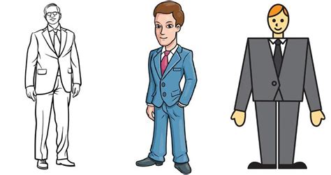 20 Easy Suit Drawing Ideas - How to Draw a Suit