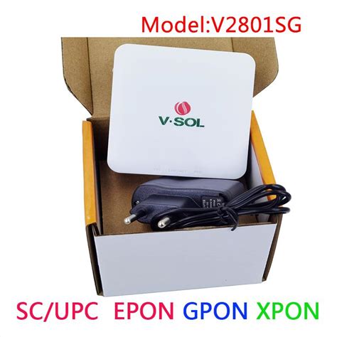 VSOL ONT VS2801SG GPON Epon XPON FTTH Onu Modem 1GE Terminal PPPOE ZTE