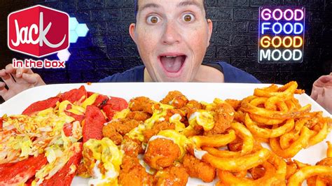 Asmr Jack In The Box New Spicy Popcorn Chicken And Loaded Tacos Mukbang Eating Show Youtube