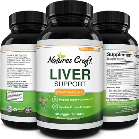 Milk Thistle Liver Detox Pills Liver Support Supplement With Milk