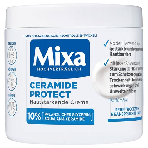 Mixa Ceramide Deep Moisture Skin Strengthening Cream Prevents Dry And