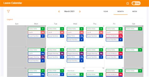 Pto Calendar Template Excel - Printable Calendar 2023