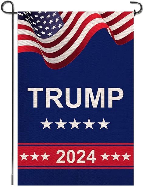 Donald Trump 2024 Garden Flags Take American Back Double Etsy