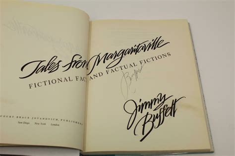 JIMMY BUFFETT SIGNED AUTOGRAPH "TALES FROM MARGARITAVILLE" BOOK - VERY ...