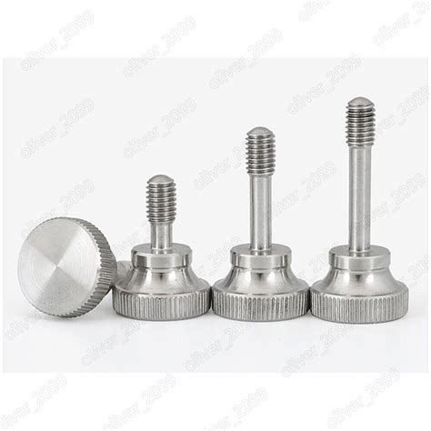 304 Stainless Steel Knurled Thumb Screws With Walsted Shank M2 5 M3 M4