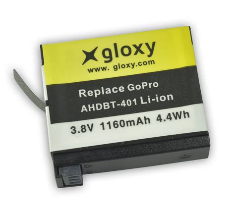 Gloxy Batería GoPro HERO 4 AHDBT 401