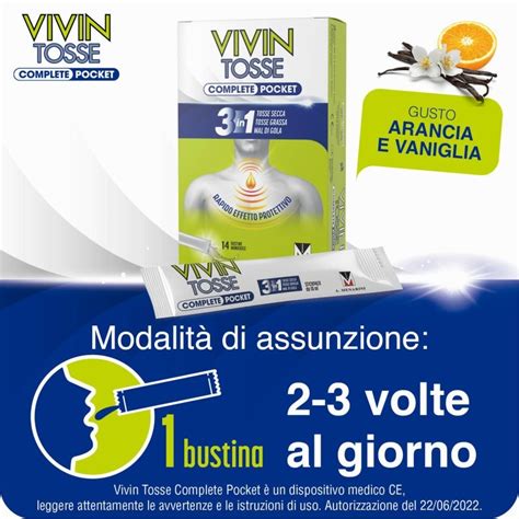 Vivin Tosse Complete Pocket Stickpack Da Ml Farmacia Fornari