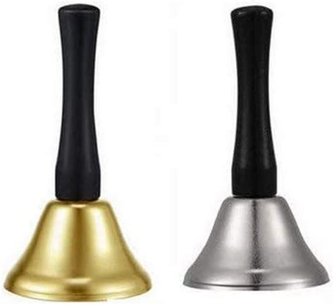 Gold Silver Steel Call Bells Packs Hand Bell Desk Bell Service