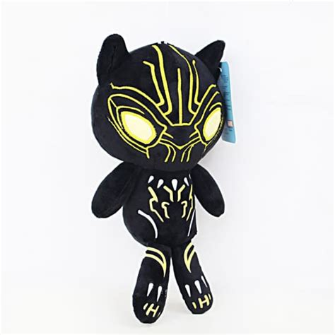 Funko Hero Plushies: Black Panther - Gold Glow Black Panther Plush ...