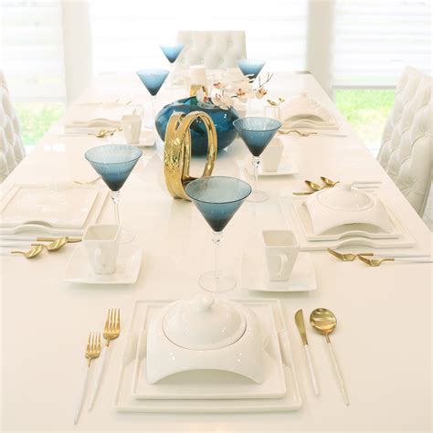 Square Dinnerware Set- 20 pcs – little white dish