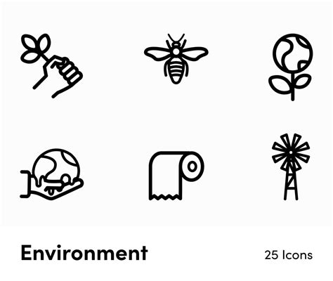 Environment Outline Vector Icons S12162104 – Infografolio