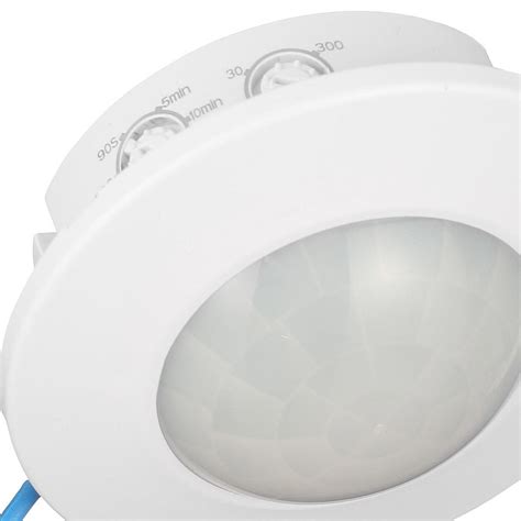 Zink Conduit Pir Sensor Thea White 8m Lightbulbs Direct