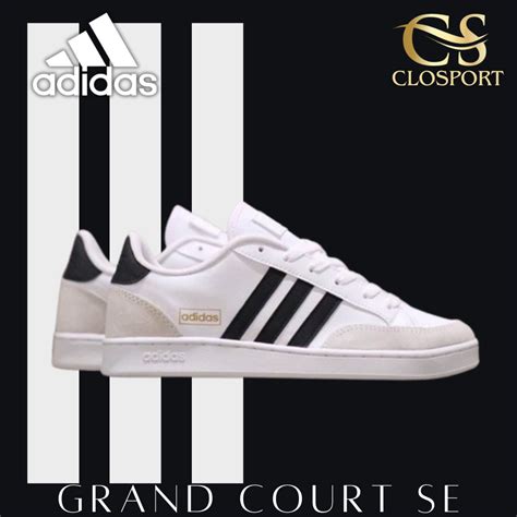 Jual Sepatu Pria Original Sneakers Kasual Tiga Garis GRAND COURT SE