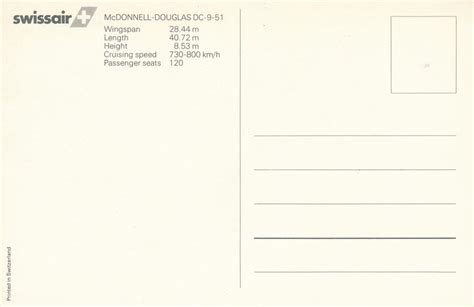 Swissair Mc DONNELL DOUGLAS DC 9 51 Kaufen Auf Ricardo